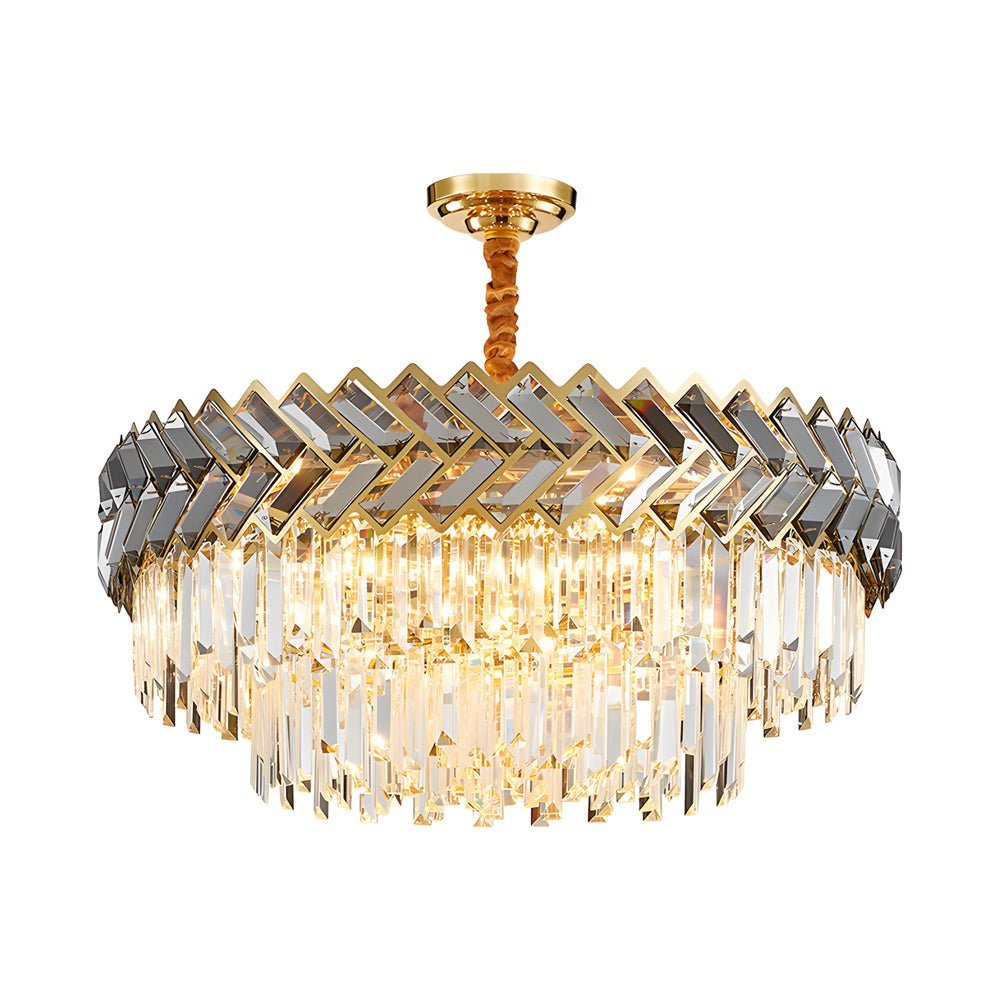WINTHROP CRYSTAL RADIANCE DINING CHANDELIER - CIRCULAR & RECTANGULAR OPTIONS
