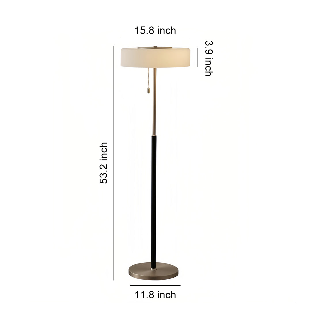 WINDSOR HEIGHTS LED DRUM SHADE STANDING LANTERN
