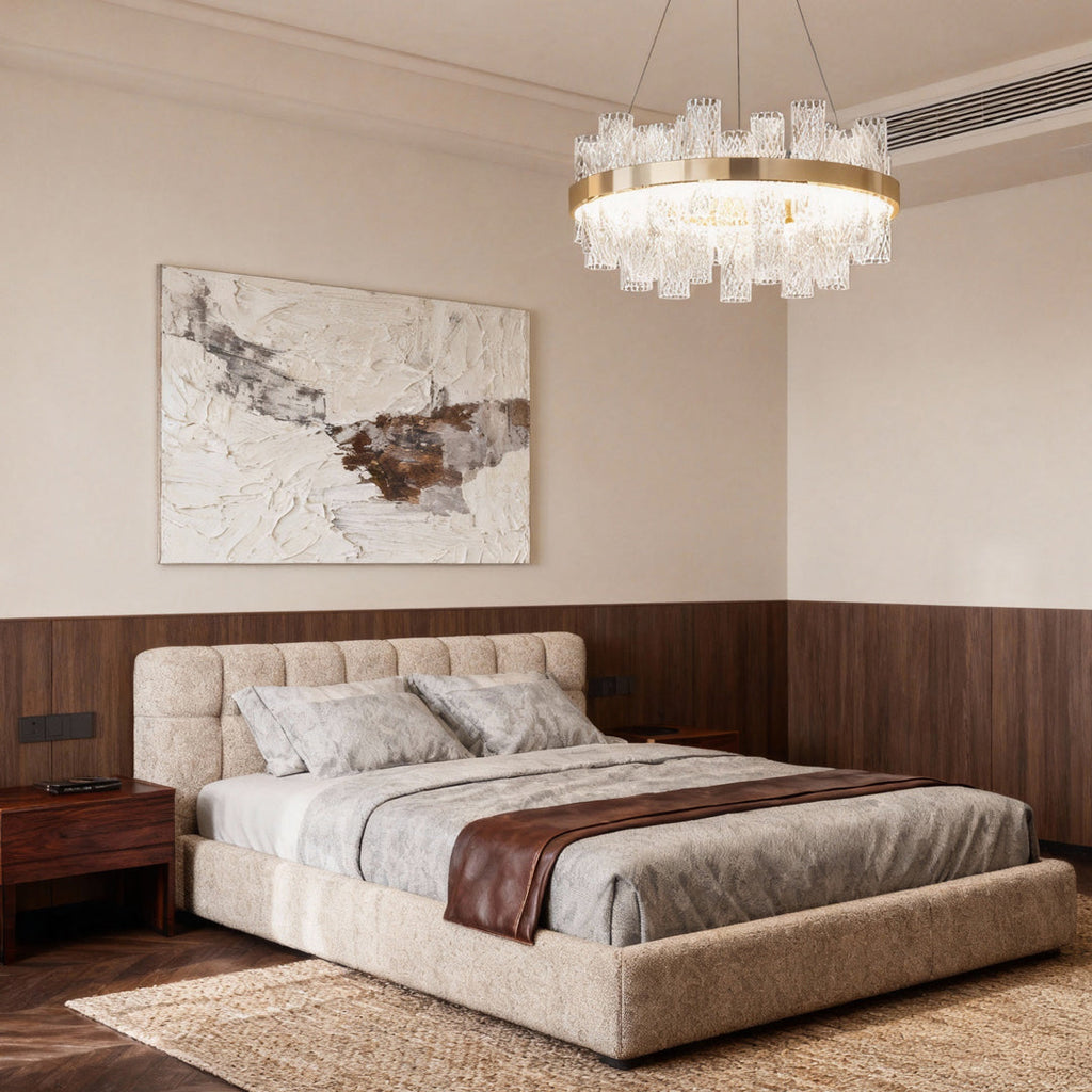 WINTHORPE CRACKLE GLASS SUSPENDED LUMINAIRE