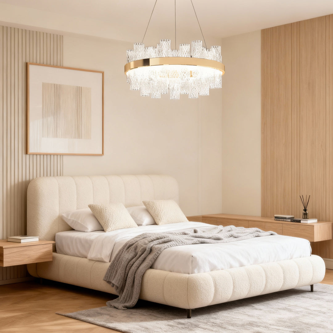 WINTHORPE CRACKLE GLASS SUSPENDED LUMINAIRE
