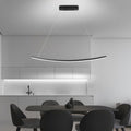 WINDSOR ARC LED PENDANT LIGHTING: Matte Black Design for Dining Spaces & Kitchen Counters