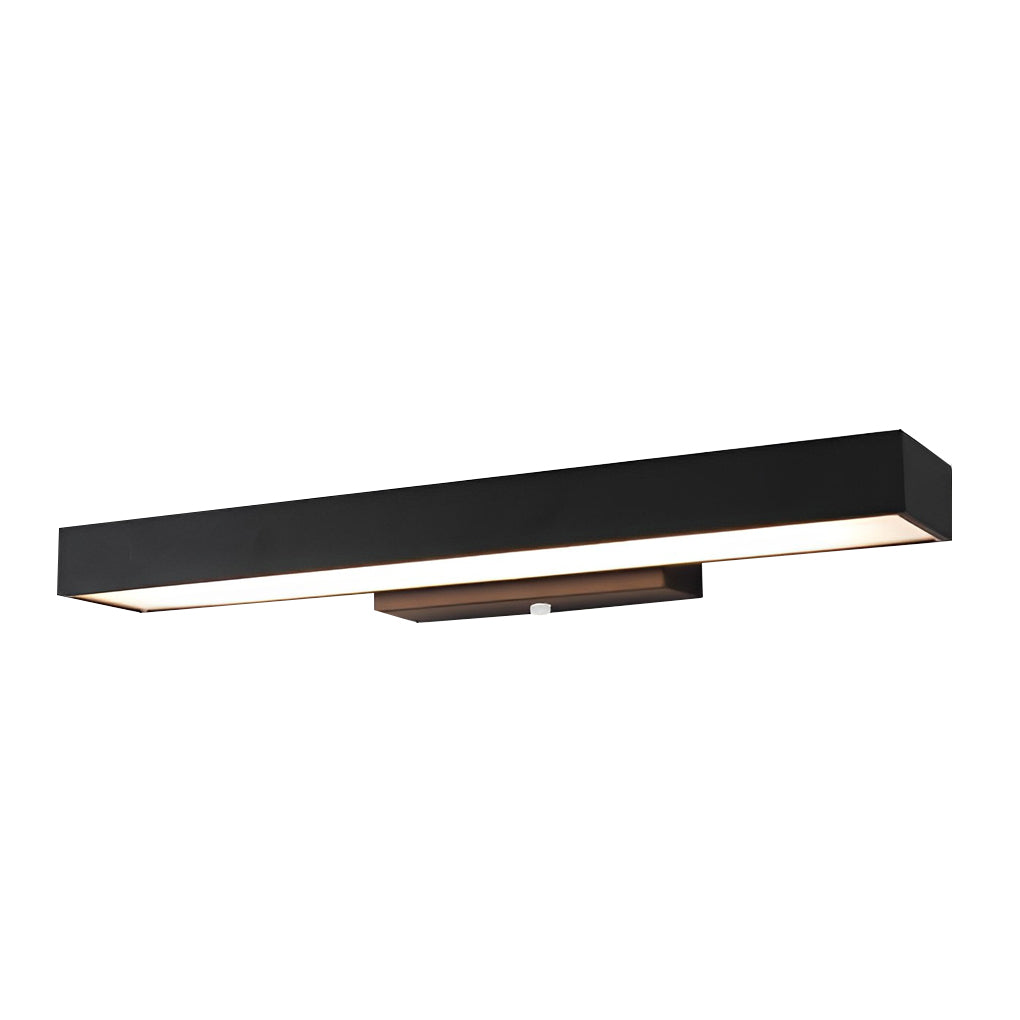 RAVENHALL BLACK RECTANGULAR OUTDOOR LED WALL SCONCE