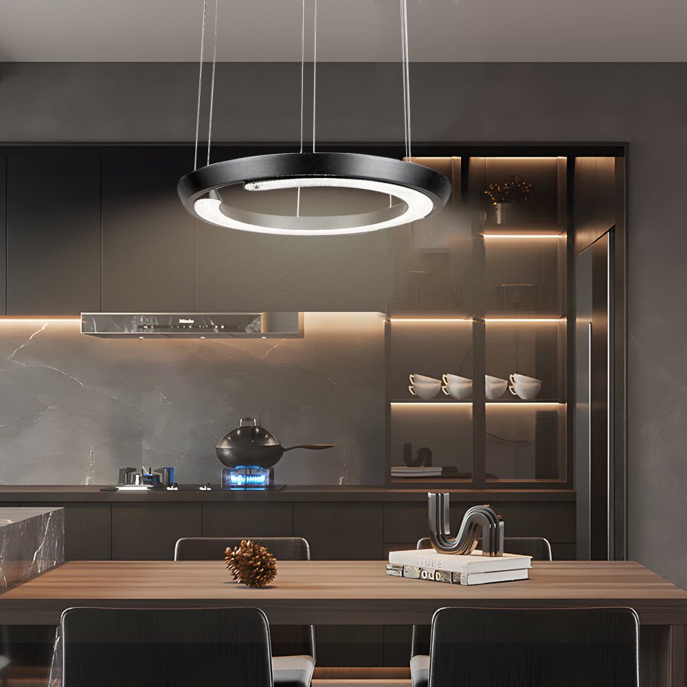 WINTHORPE ACRYLIC RING PENDANT LIGHT FOR CONTEMPORARY SPACES