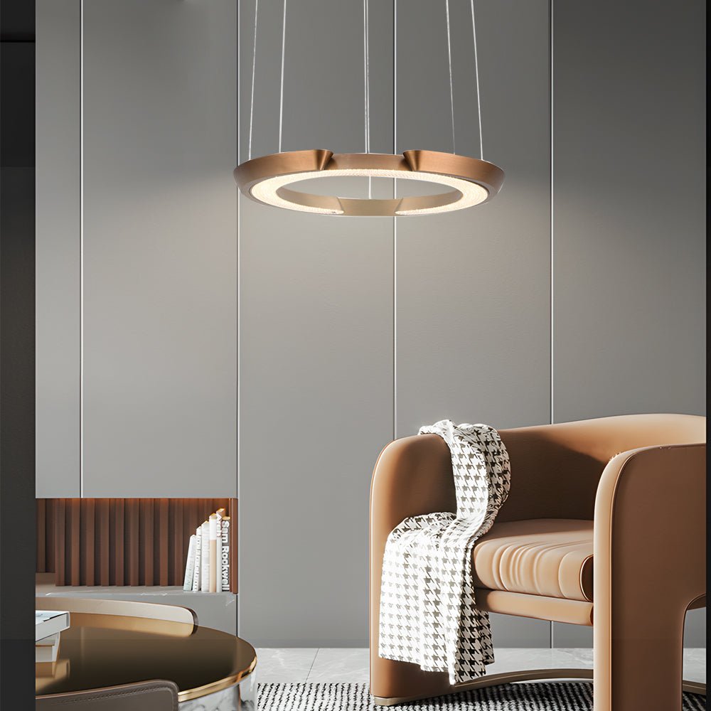 WINTHORPE ACRYLIC RING PENDANT LIGHT FOR CONTEMPORARY SPACES