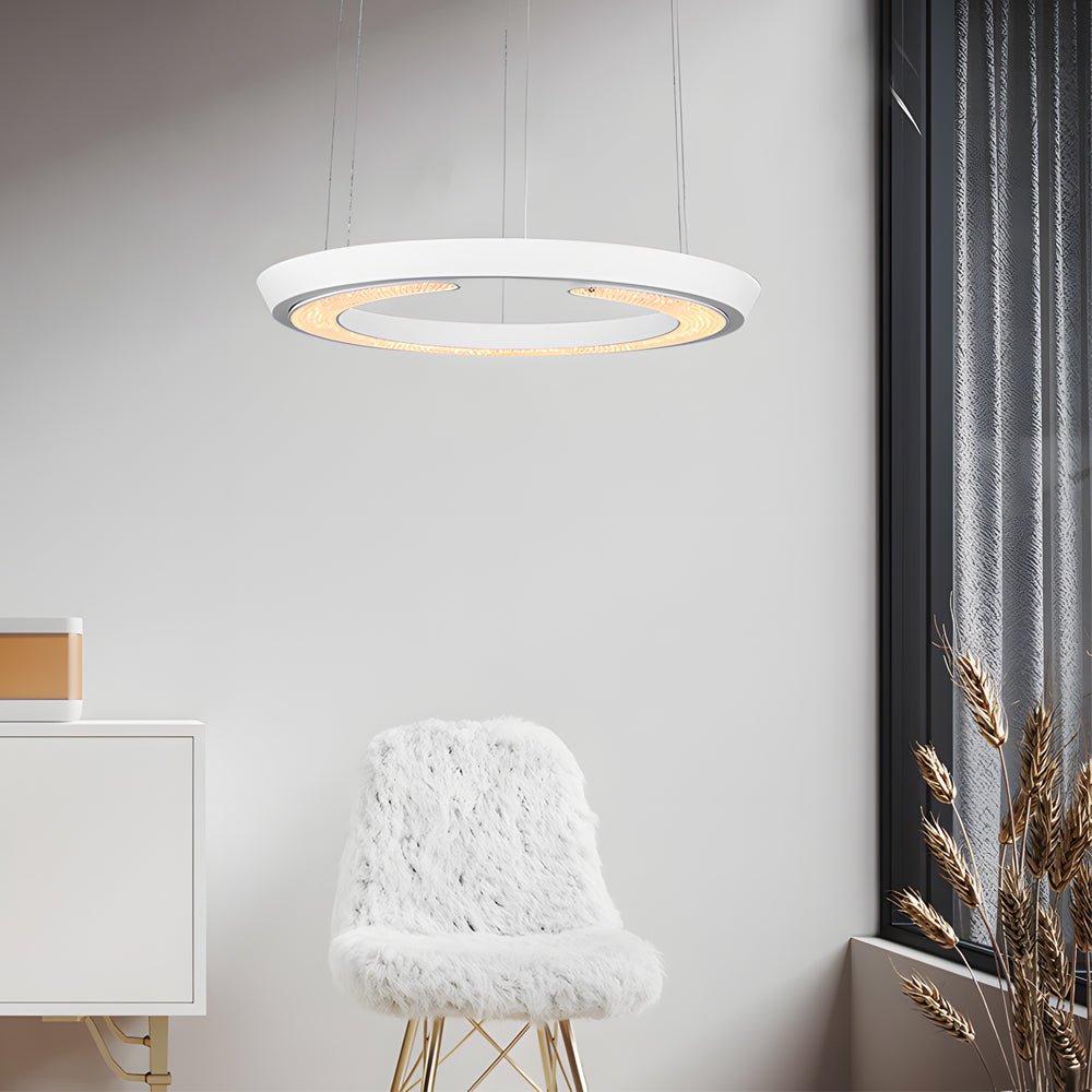 WINTHORPE ACRYLIC RING PENDANT LIGHT FOR CONTEMPORARY SPACES