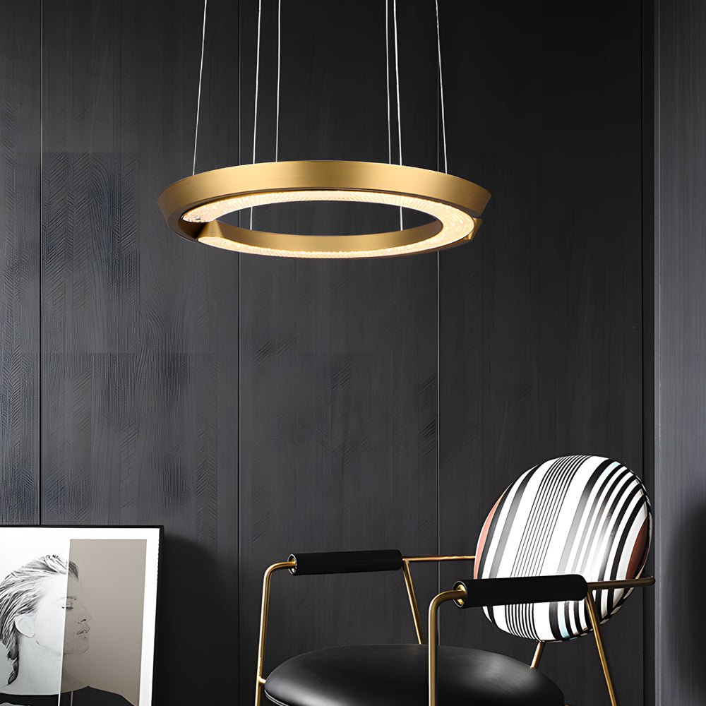 WINTHORPE ACRYLIC RING PENDANT LIGHT FOR CONTEMPORARY SPACES