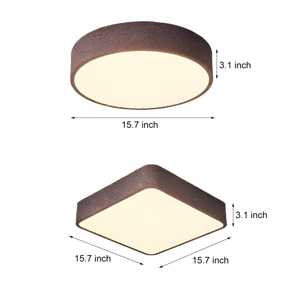 CHISWICK MODERNIST CIRCULAR FLUSH LIGHT