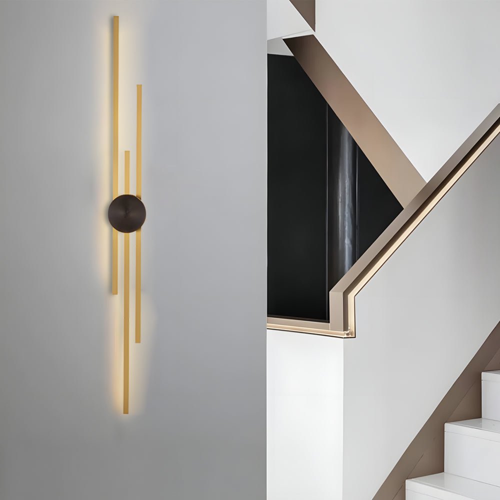 WINTHORPE METAL STRIP WALL SCONCE IN DUAL TONES