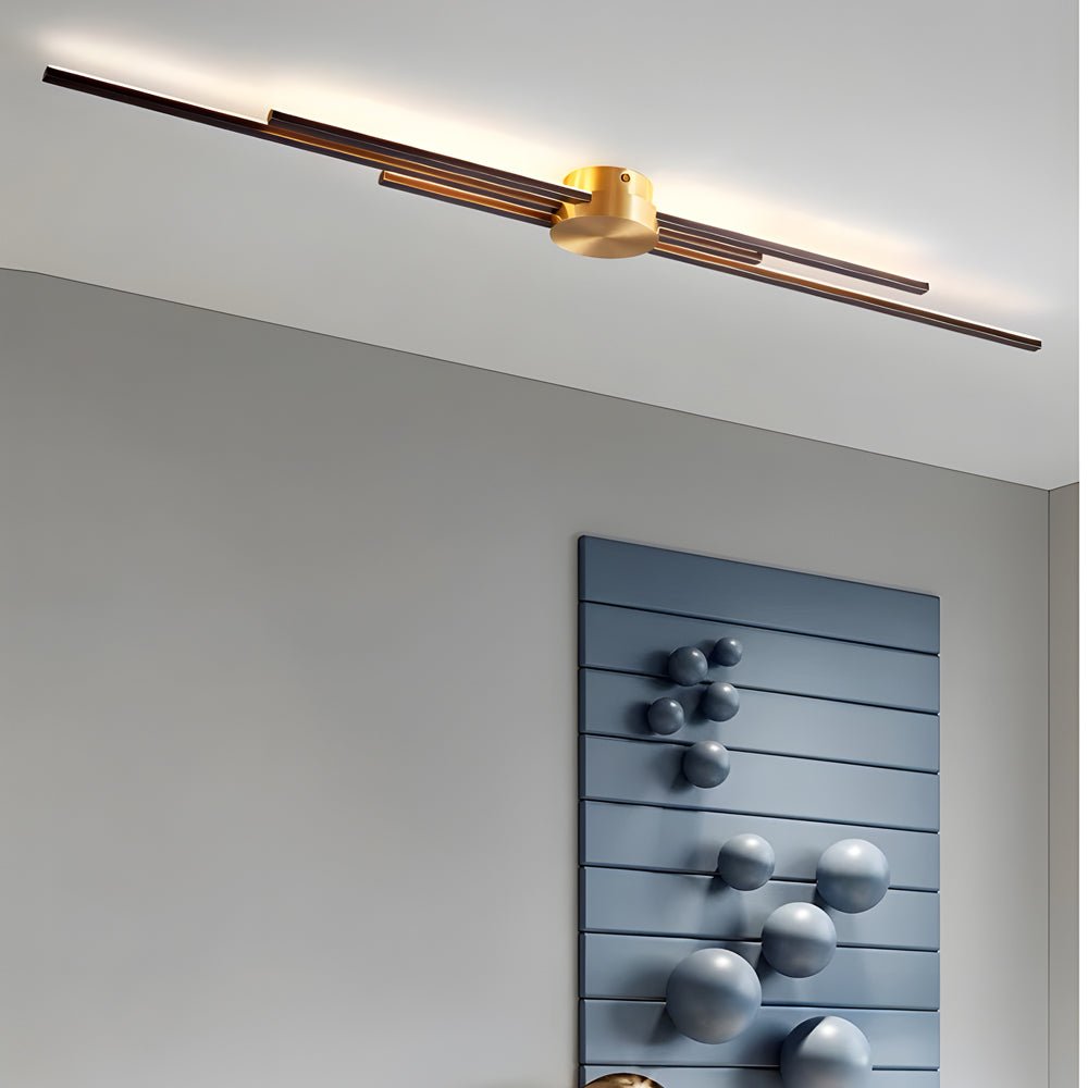 WINTHORPE METAL STRIP WALL SCONCE IN DUAL TONES