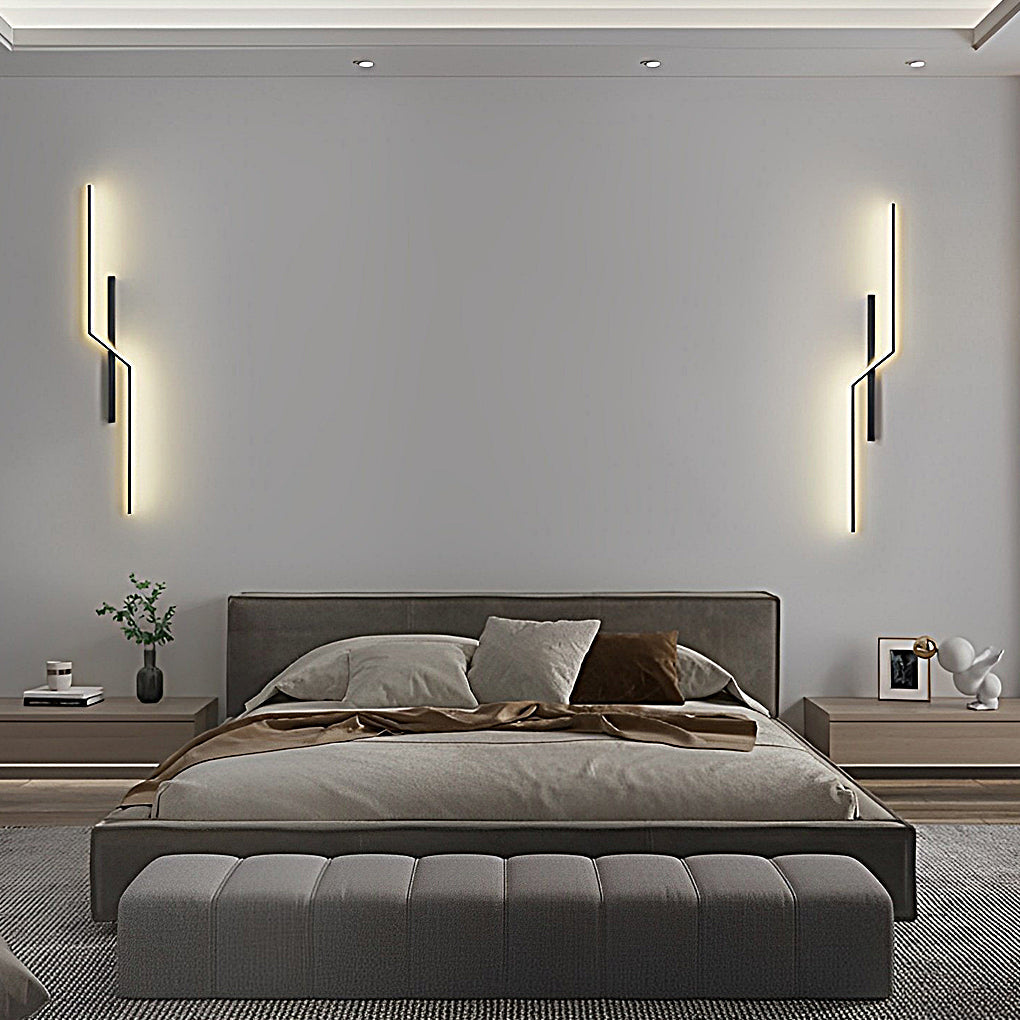 WINTHORPE MODERN STRIP LED WALL LANTERN