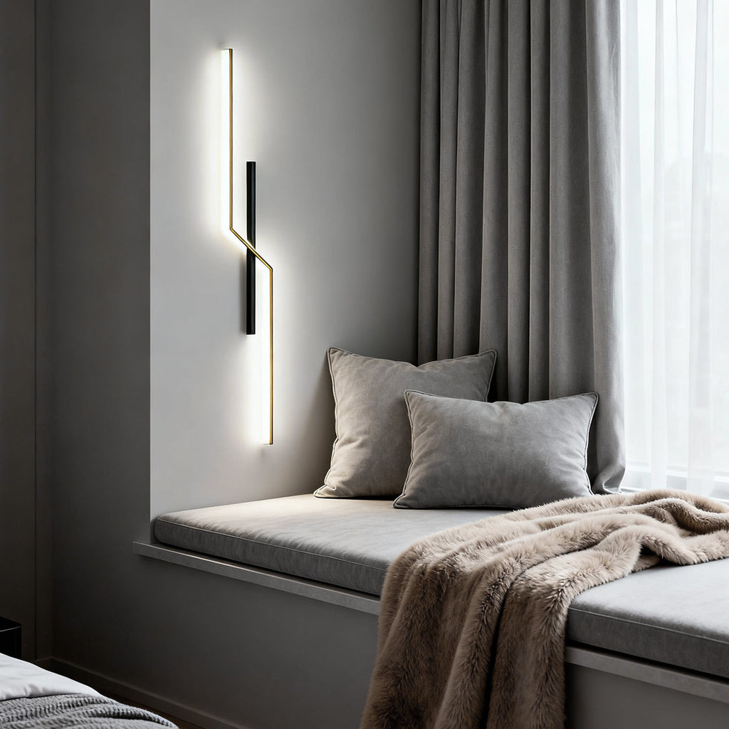 WINTHORPE MODERN STRIP LED WALL LANTERN