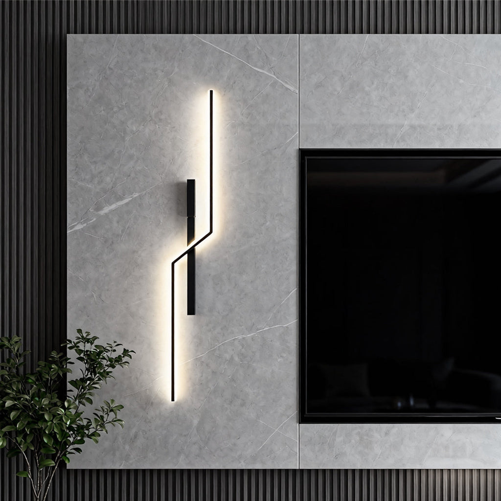 WINTHORPE MODERN STRIP LED WALL LANTERN