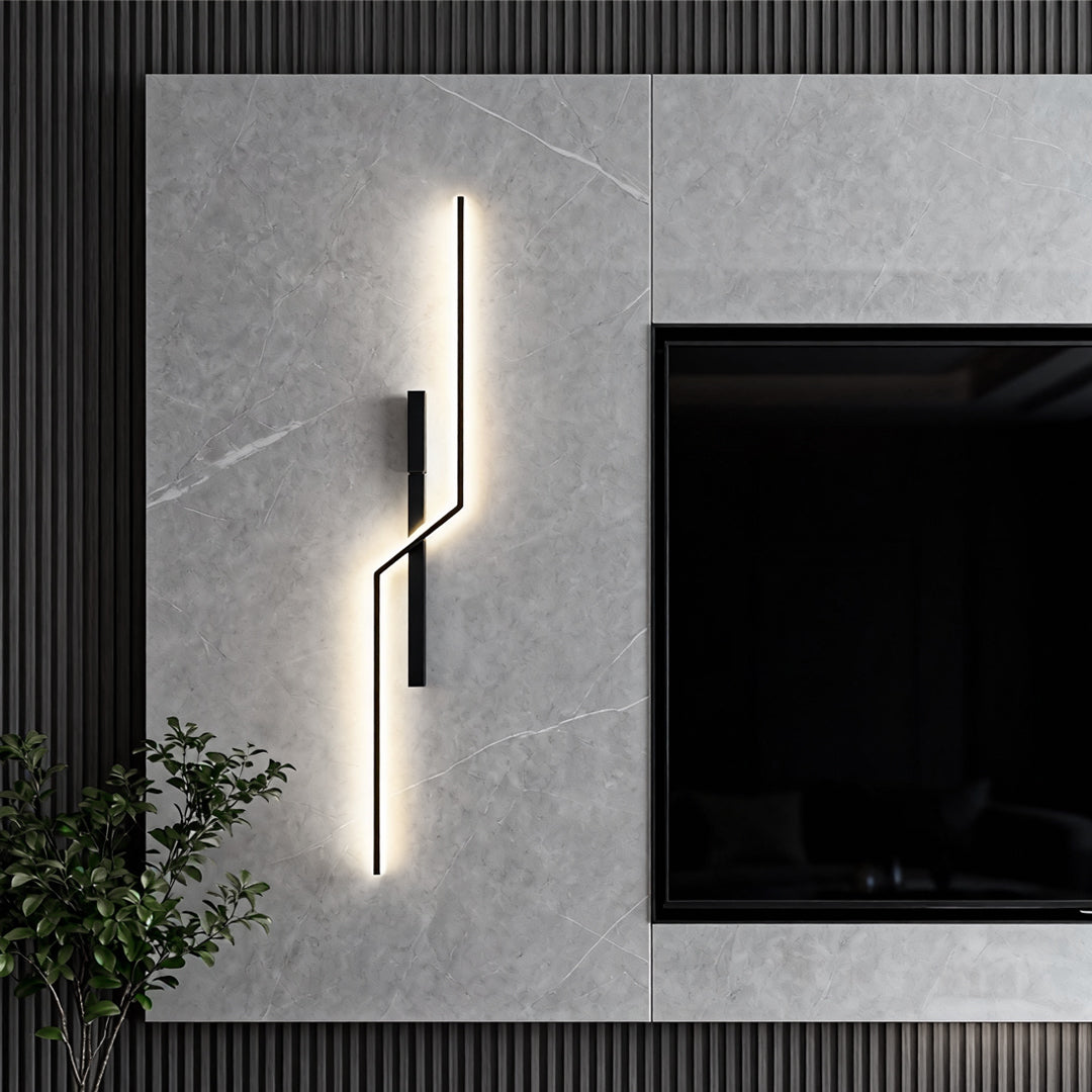WINTHORPE MODERN STRIP LED WALL LANTERN