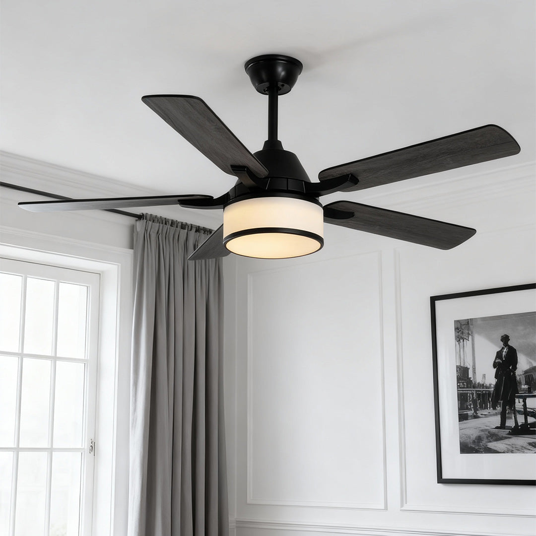 WINTHROP VINTAGE FABRIC SHADE CEILING LUMINAIRE