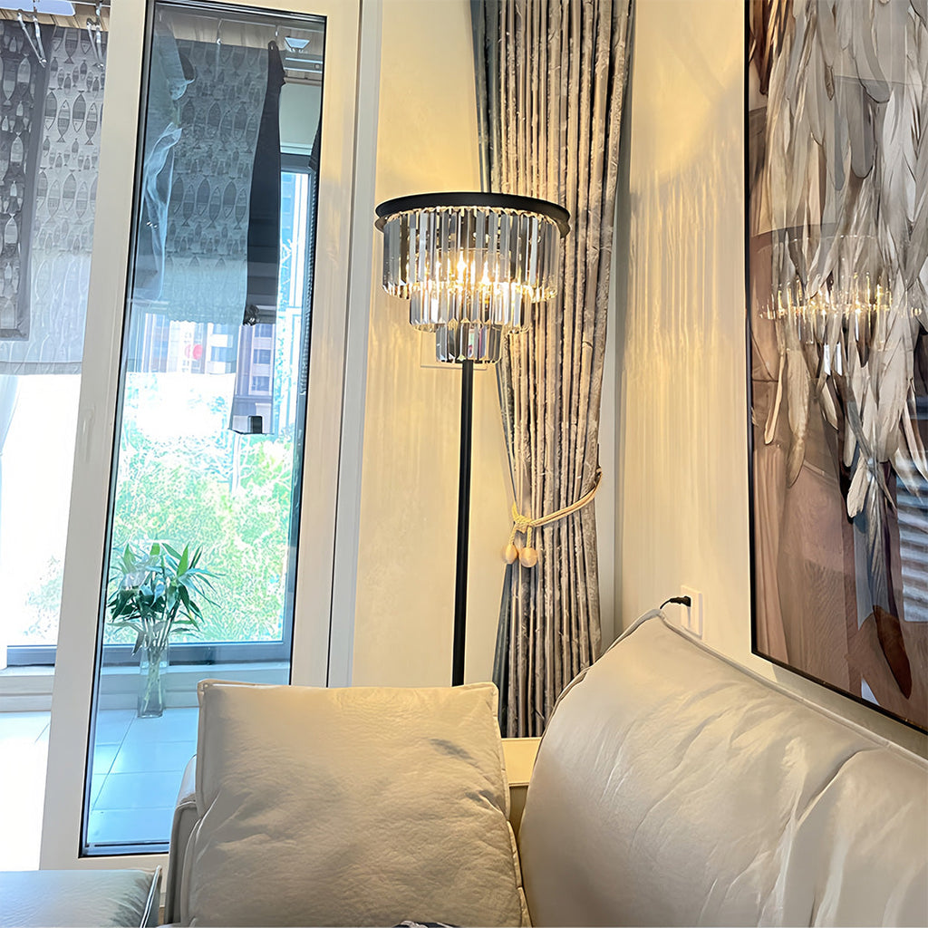 WINCHESTER CRYSTAL TOWER FLOOR LAMP