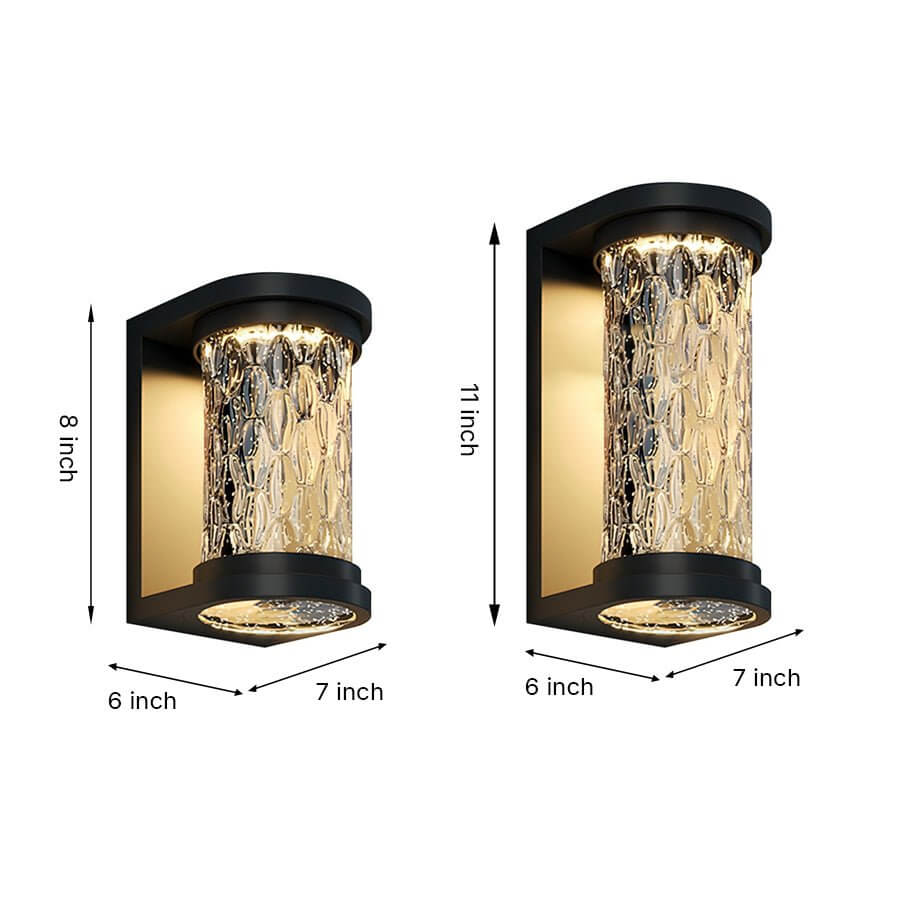 WINTERBOURNE ILLUMINATED CYLINDER WALL SCONCE