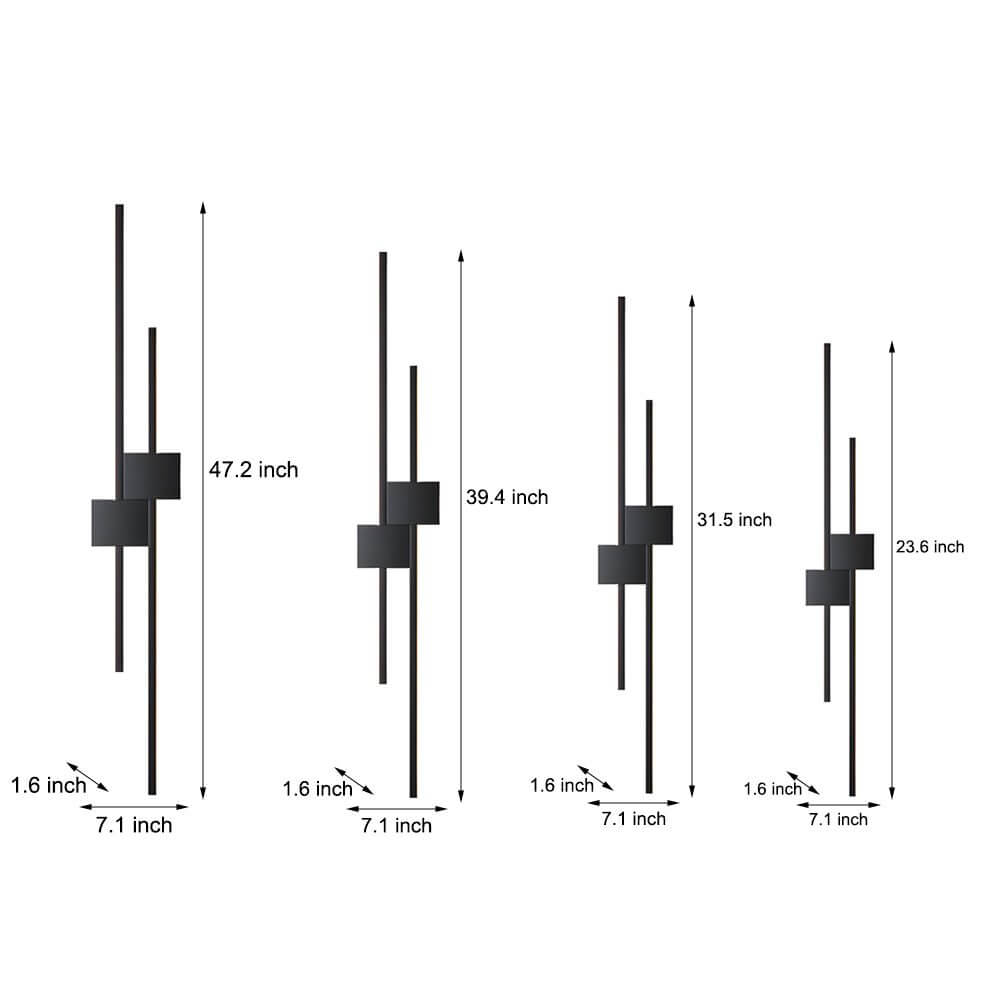 WINTHROP MODERN IRON LED LINEAR WALL SCONCE