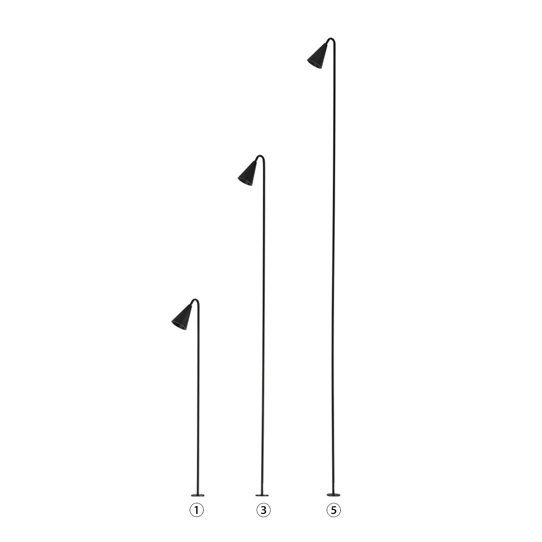 BRAMBLETON METAL GARDEN PATH LIGHTS WITH WEATHER-RESISTANT LED ILLUMINATION
