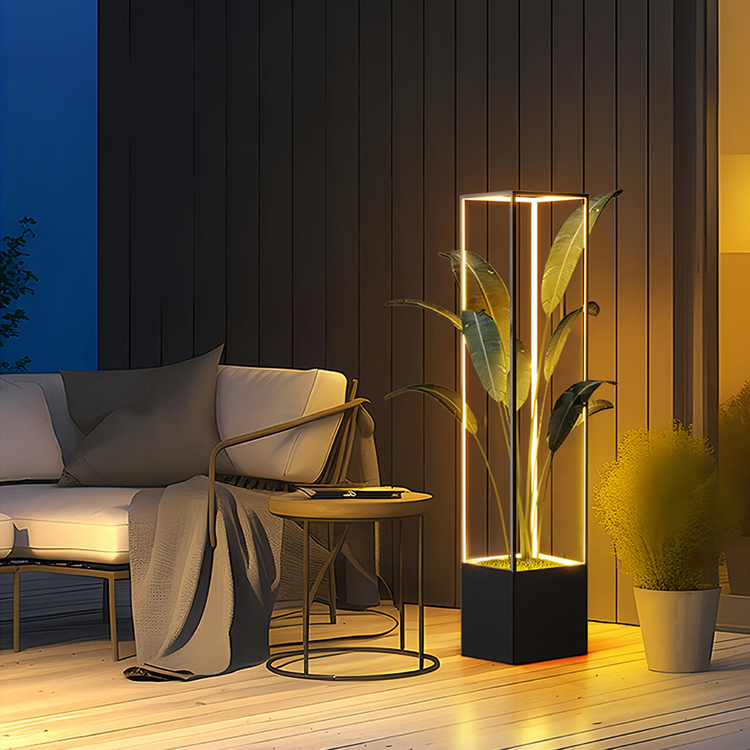 WINTHROP SQUARE LUMINAIRE - Stylish Waterproof Floor Light with Contemporary Flair