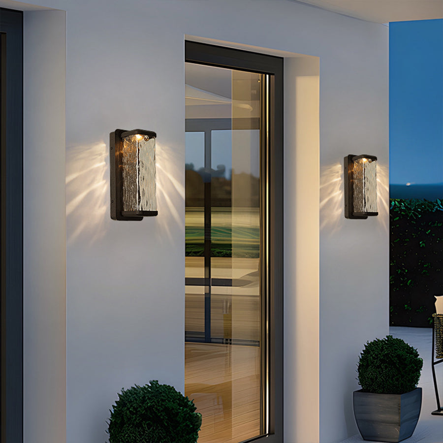 WINDSOR ALUMINUM RECTANGULAR OUTDOOR LIGHTING FIXTURE, WEATHER-RESISTANT