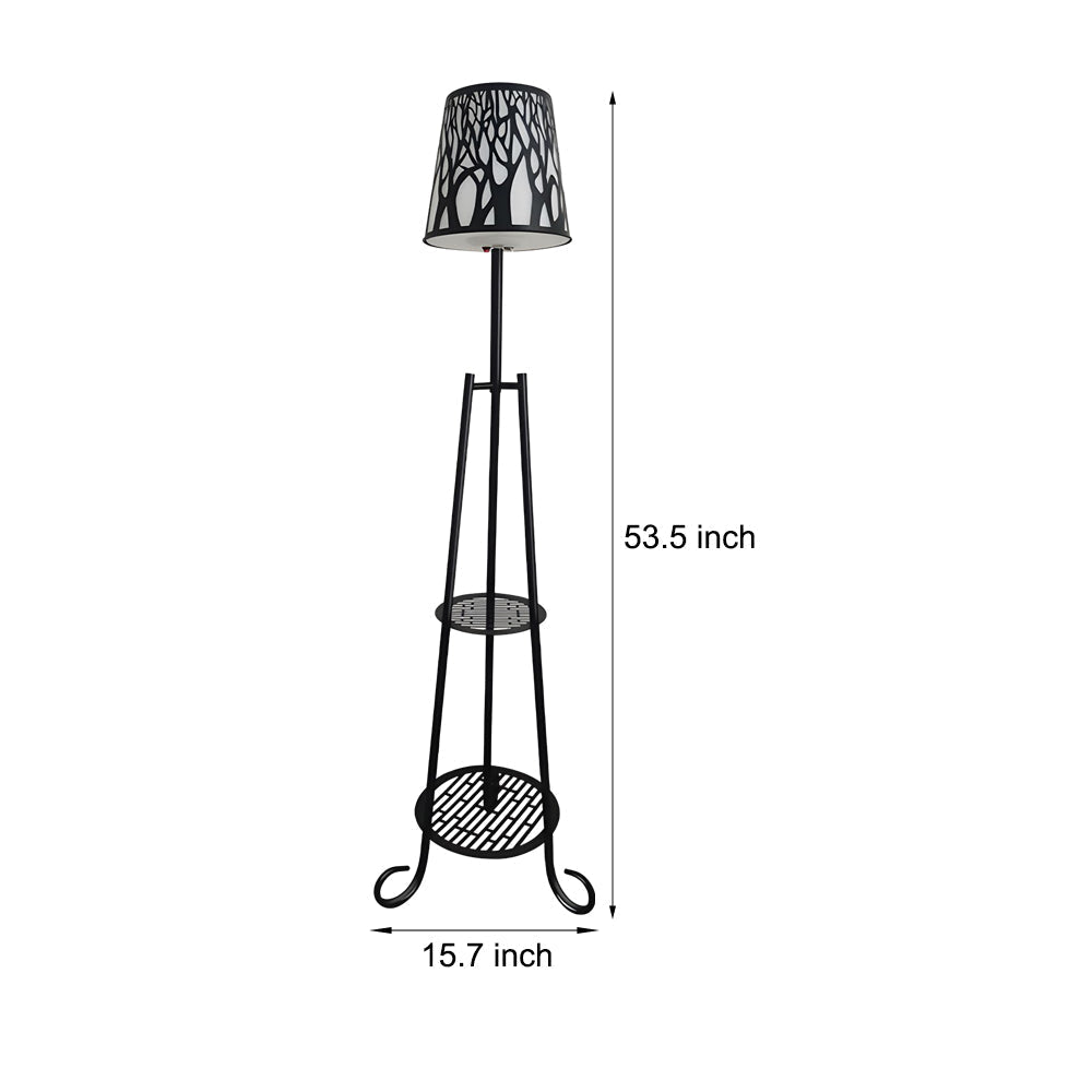 WINDSOR OUTDOOR ILLUMINATION STAND WITH PLANT SHELVES