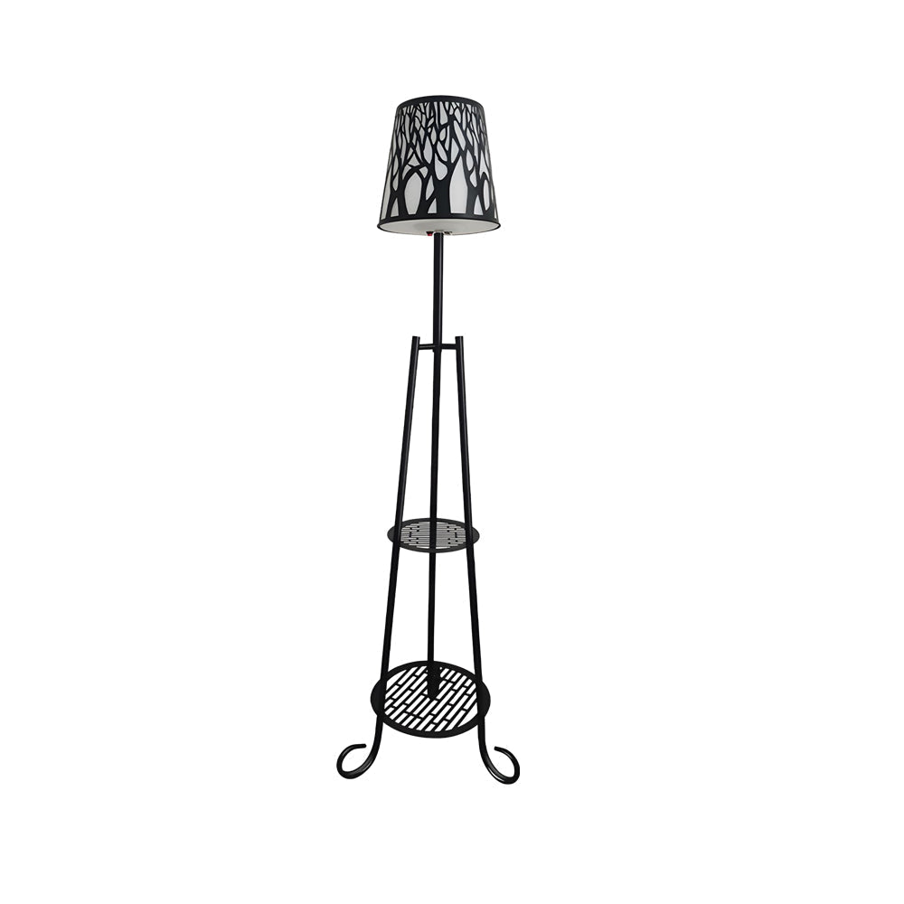 WINDSOR OUTDOOR ILLUMINATION STAND WITH PLANT SHELVES