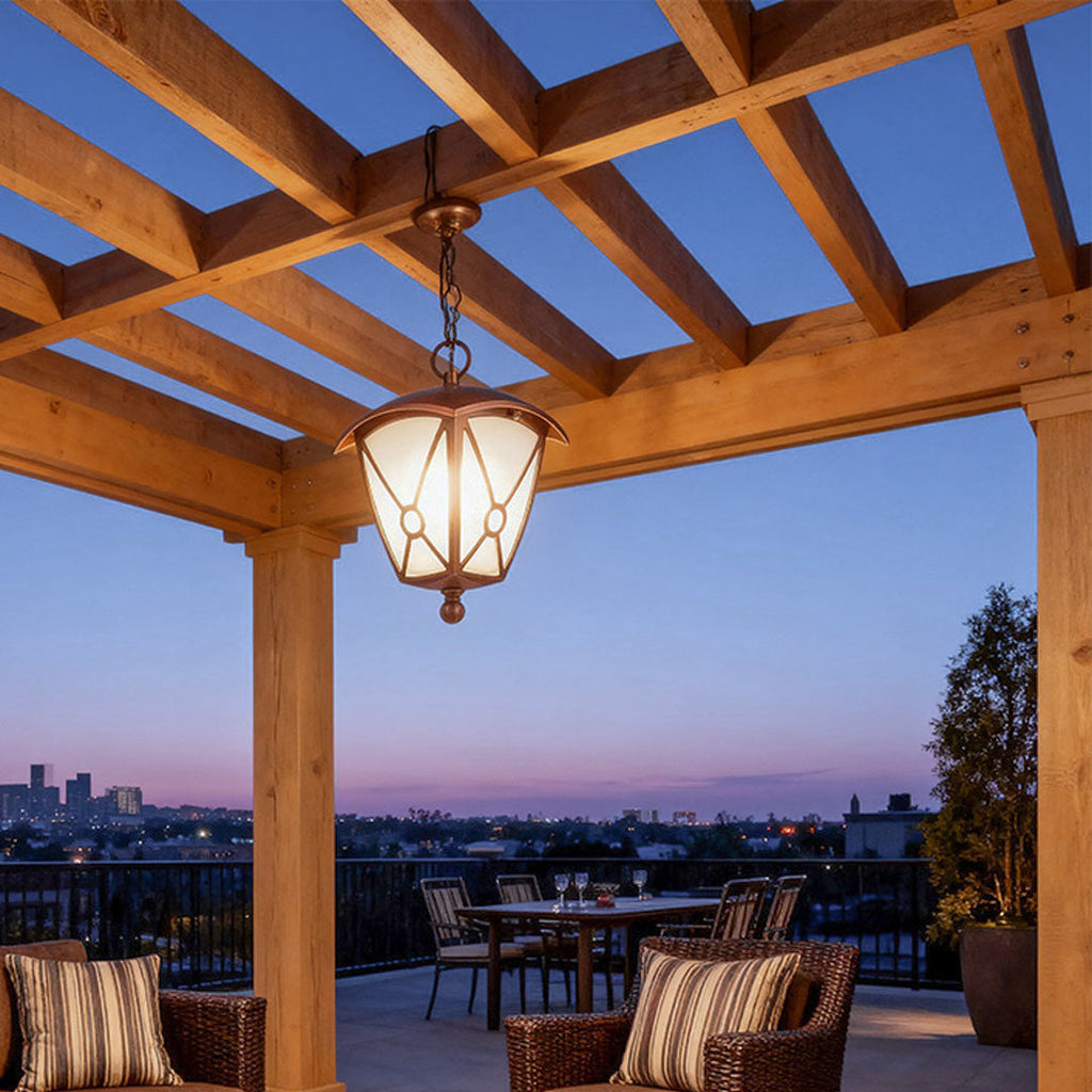 WINDSOR BLACK METAL OUTDOOR PENDANT LIGHTING