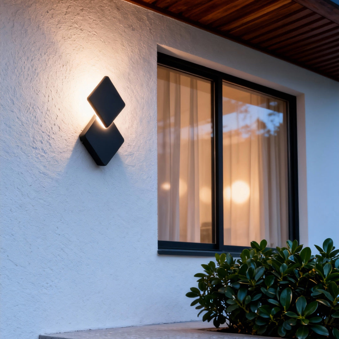 RAVENHURST GEOMETRIC OUTDOOR WALL LANTERN