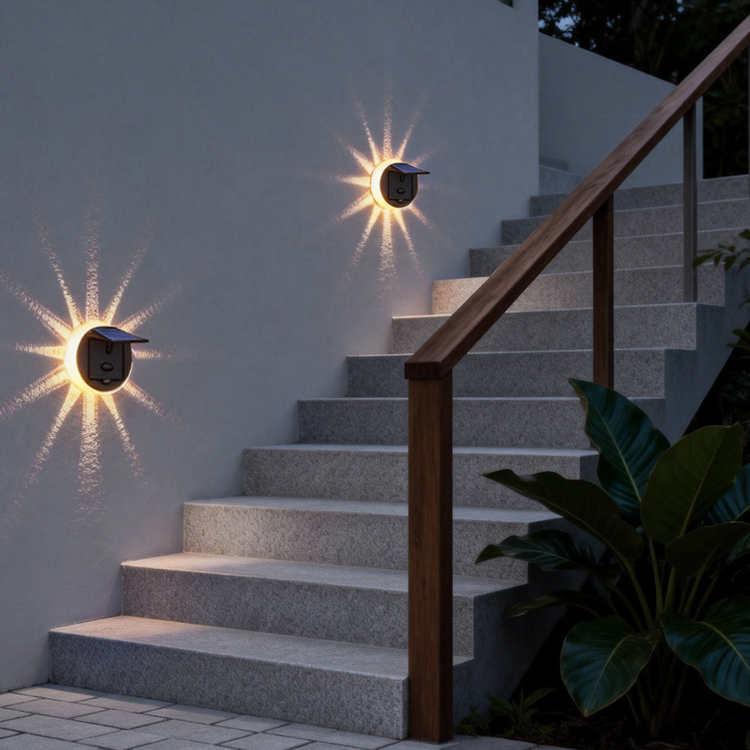 FLEETWOOD FLORAL SOLAR WALL LANTERN