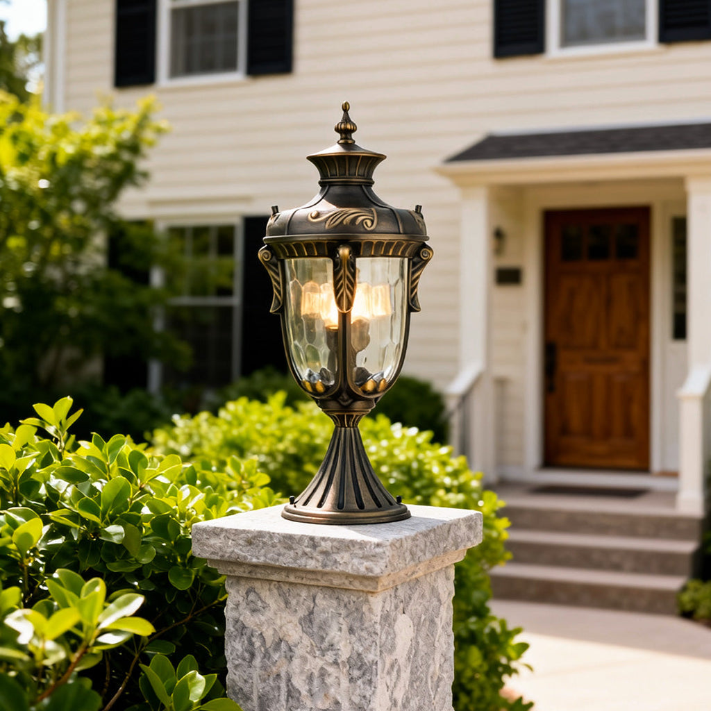 WINDSOR RAINPROOF GARDEN COLUMN LANTERN
