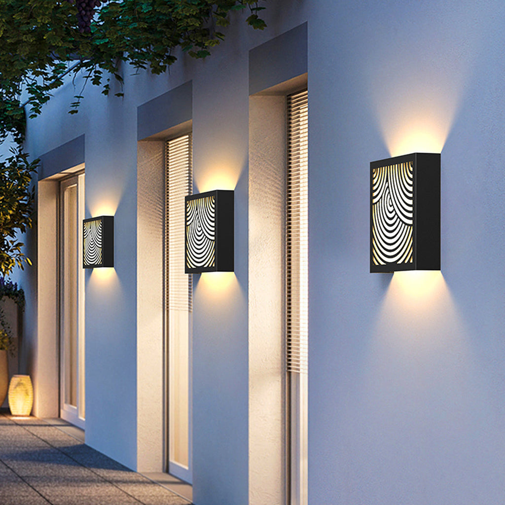 RAVENHALL BLACK LED OUTDOOR WALL SCONCE