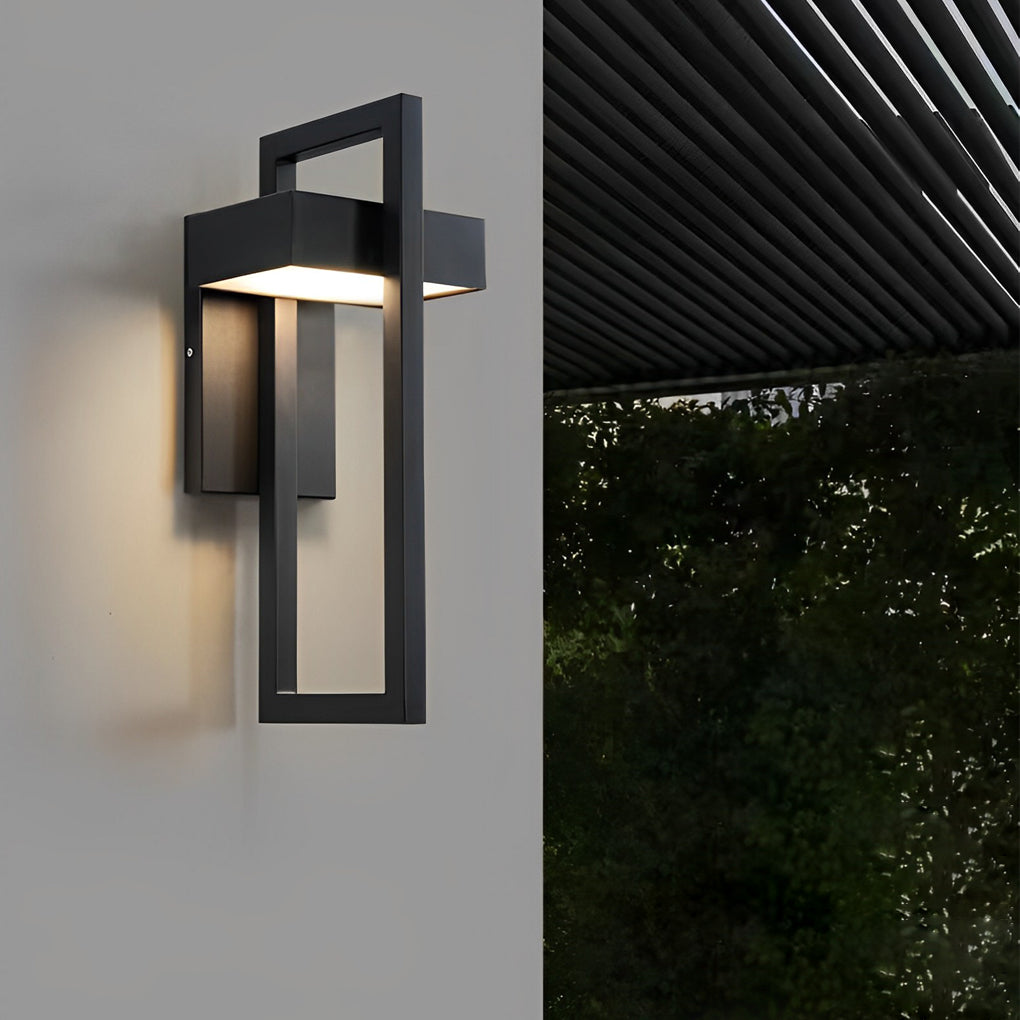 RAVENHALL MODERN RECTANGULAR OUTDOOR LED WALL LIGHT