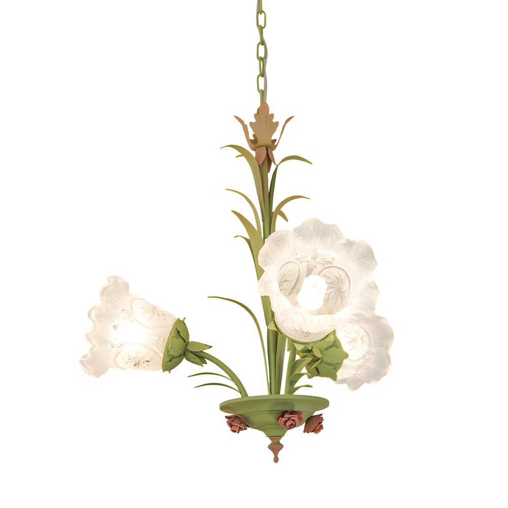 FENWICK IVY-ADORNED HANGING LIGHT FIXTURE - 3/6/8-BULB OPTIONS
