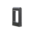 WINDSOR SQUARE BLACK OUTDOOR BOLLARD LANTERN