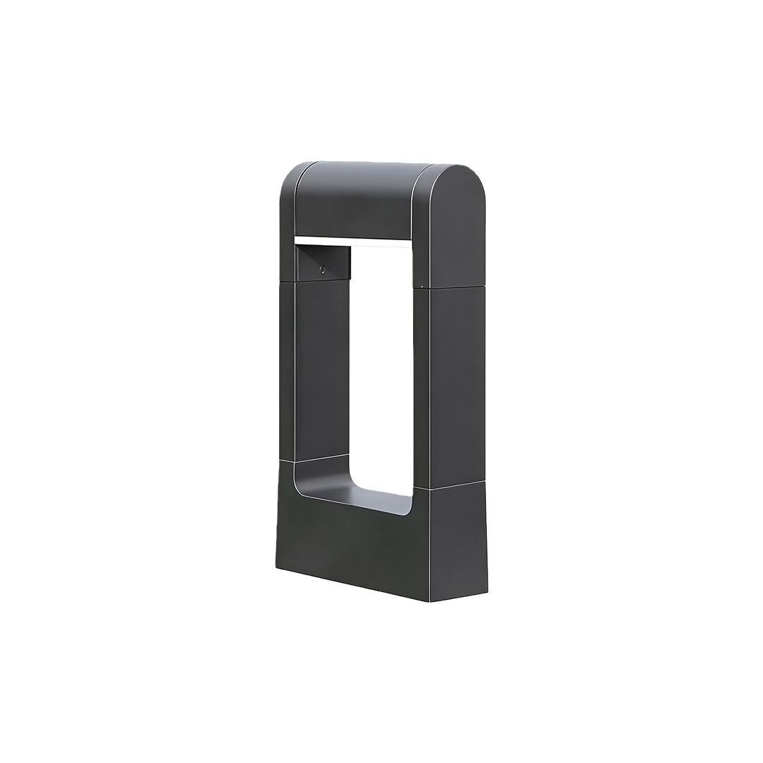 WINDSOR SQUARE BLACK OUTDOOR BOLLARD LANTERN