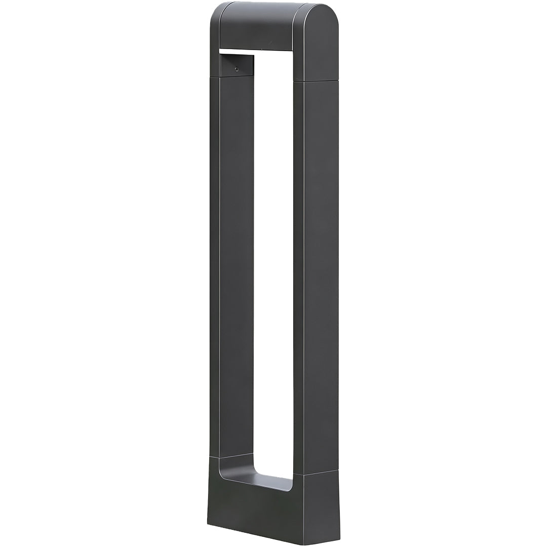 WINDSOR SQUARE BLACK OUTDOOR BOLLARD LANTERN