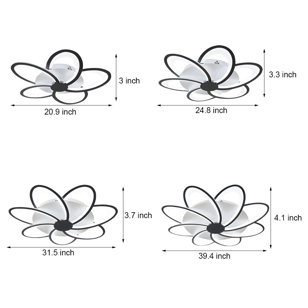 CHARLOTTESVILLE FLORAL ACRYLIC CEILING LIGHT