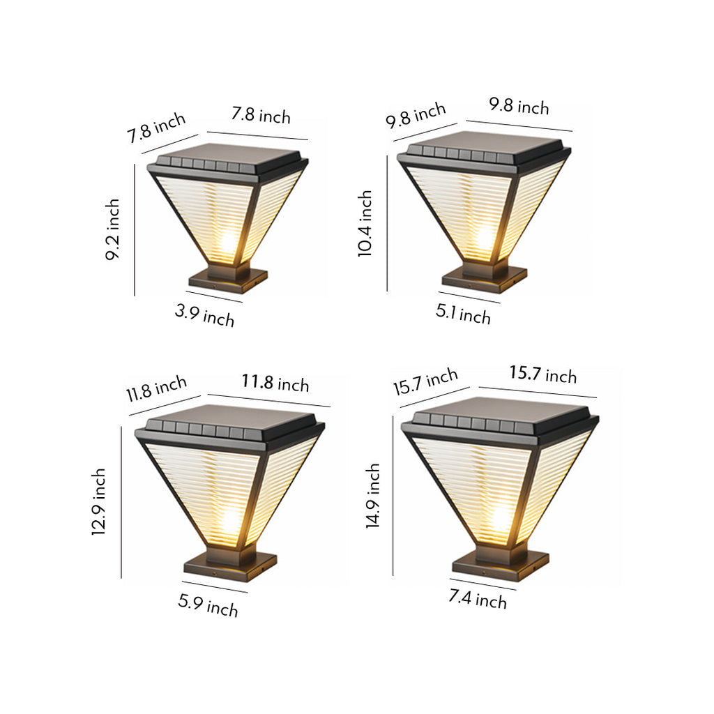 RAVENHURST MODERN LED OUTDOOR PILLAR LANTERN