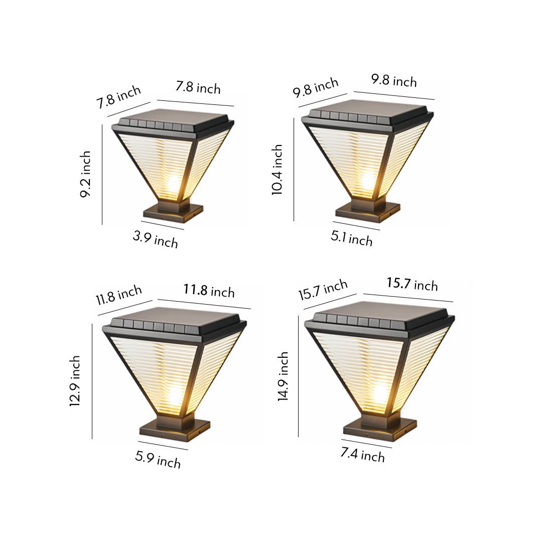 RAVENHURST MODERN LED OUTDOOR PILLAR LANTERN