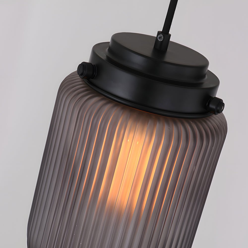 WINDSOR SMOKED GLASS PINECONE PENDANT LIGHT