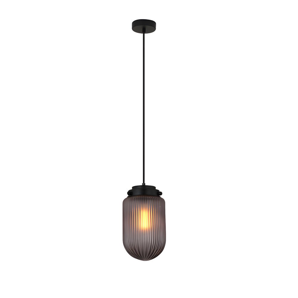 WINDSOR SMOKED GLASS PINECONE PENDANT LIGHT