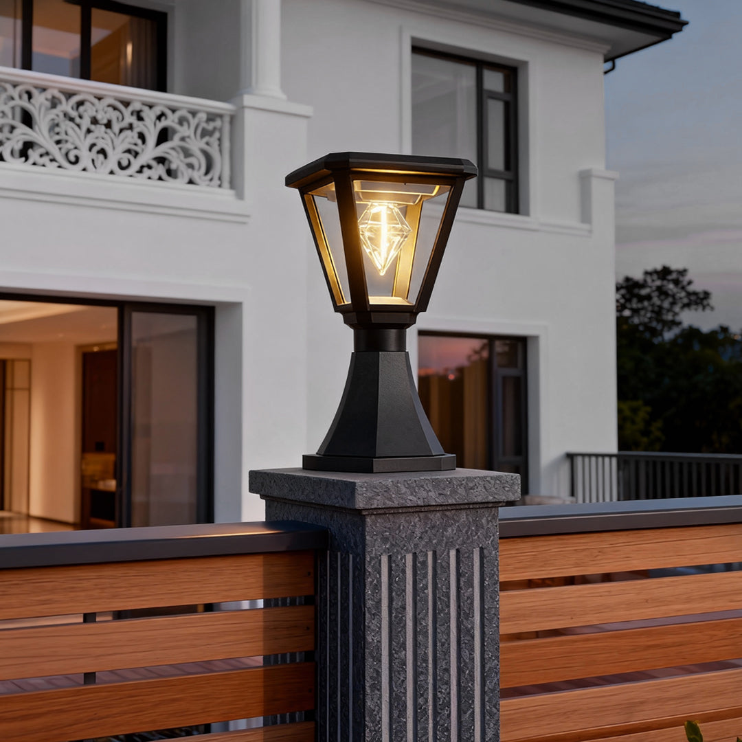 WINDSOR BLACK RAINPROOF POST LIGHTING CAP