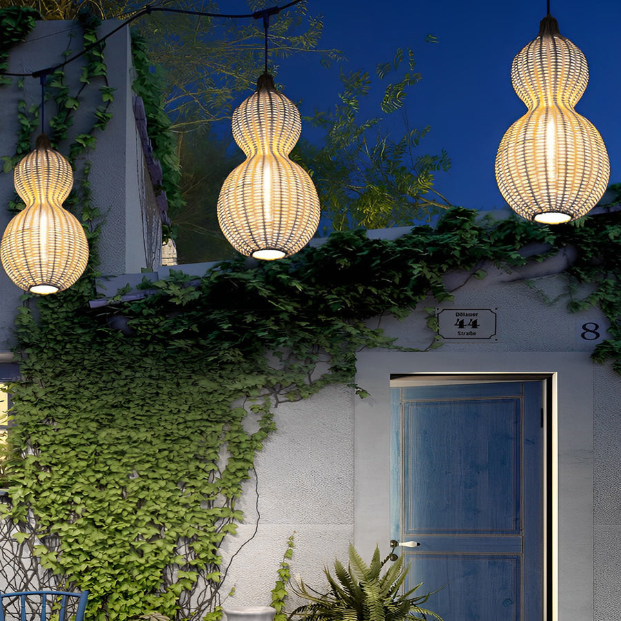 WINCHESTER WOVEN GOURD CEILING LANTERN