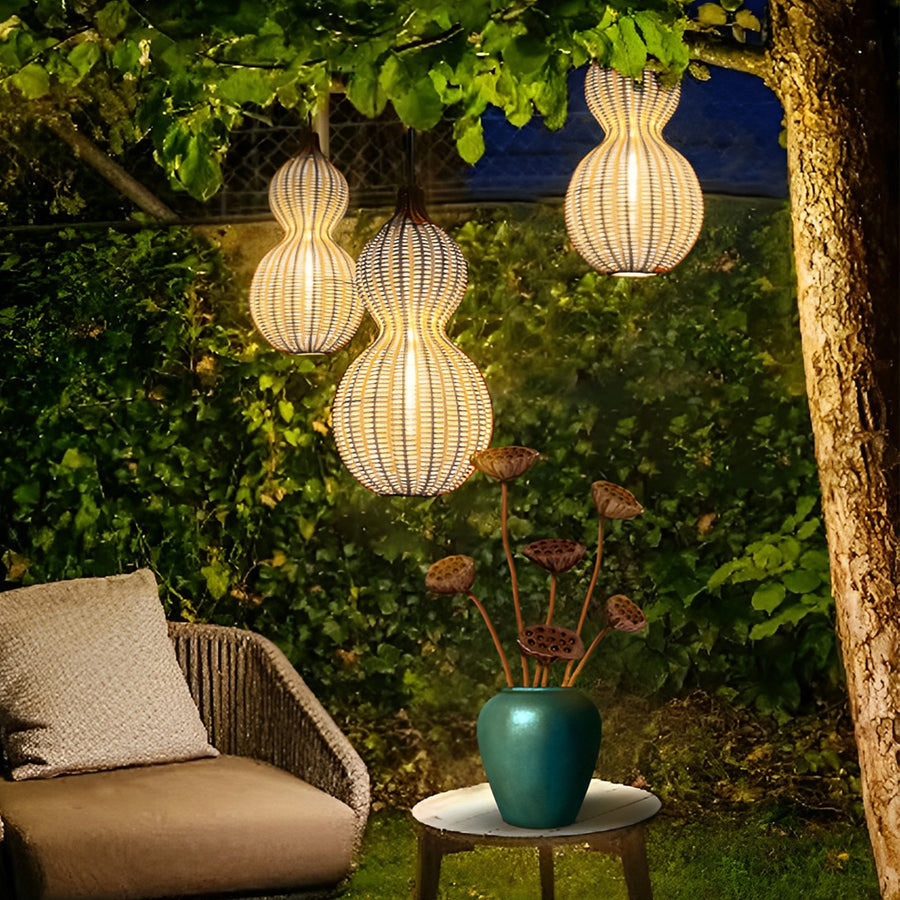 WINCHESTER WOVEN GOURD CEILING LANTERN