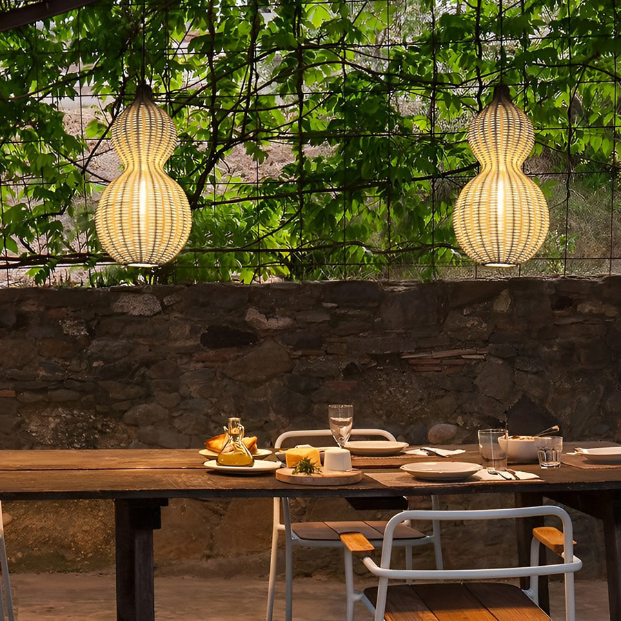 WINCHESTER WOVEN GOURD CEILING LANTERN