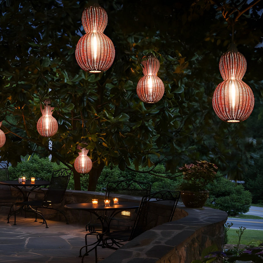 WINCHESTER WOVEN GOURD CEILING LANTERN