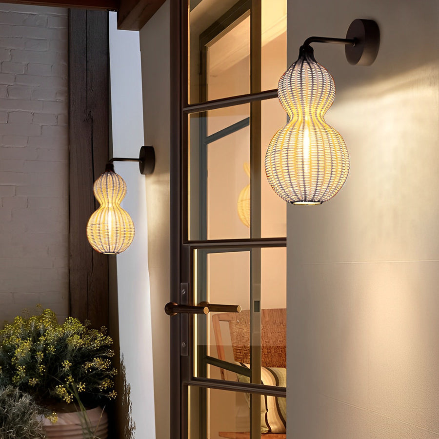 WINCHESTER WOVEN GOURD CEILING LANTERN