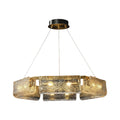 WINTHROP RECTANGULAR GLASS CEILING LANTERN IN BRASS