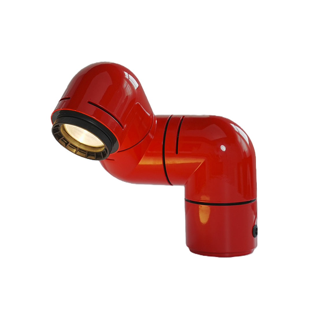 WINTHROP INDUSTRIAL PIPE ROTATING TABLE LAMP