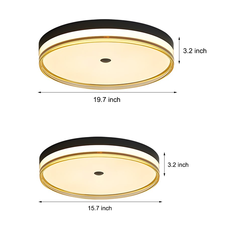 WINTHORPE CIRCULAR ACRYLIC GLOW FLUSH LIGHT
